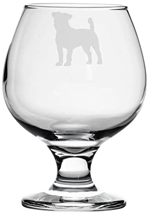 Personalised Jack Russell Engraved Brandy Snifter Glass, Dog Gift for Women, Gift for Men