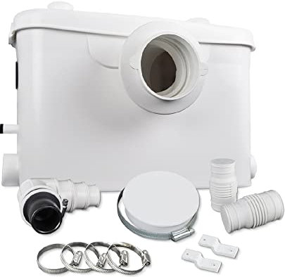 Hebeanlage 400W Hebeanlagepumpe mit Kohlefilter für Toilette, Dusche, Waschbecken, Badewanne, Klimaanlage oder Waschmaschine