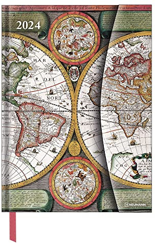 Antique Maps 2024 - Diary - Buchkalender - Taschenkalender - 16x22: Magneto Diary