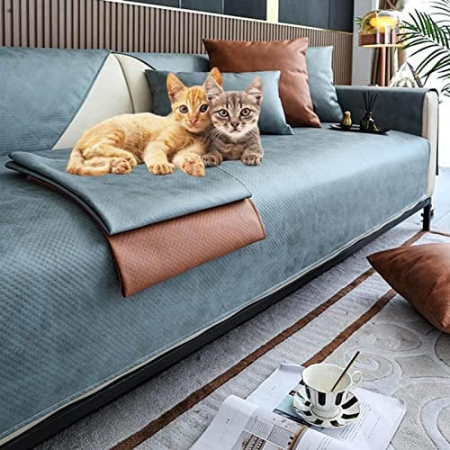 YWQJL Sofabezug L Form Wasserdicht 1 2 3 4 Sitzer SAofaschoner,Sofaschoner rutschfest Ecksofa, Waschbar Sofa Überzug Sofaschutz Katze Hund Dekor Perim Sofa Decken,D-90x120cm