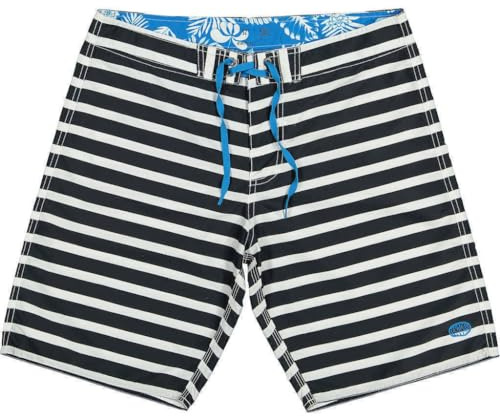 Panareha Boardshorts in SANUR återvunnen polyester Svart (46), Pirate Black, 46