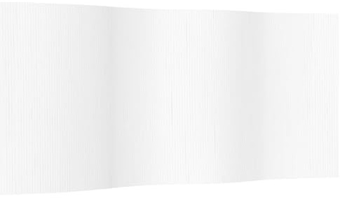 vidaXL Paravent Weiß Breite 400 cm Höhe 165 cm Bambus