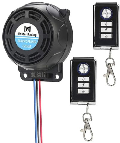 Alarme de Moto – Système d'alarme de Vibration 125 DB avec 2 télécommandes pour véhicule | Accessoires de vélo électrique antivol à Puce importés