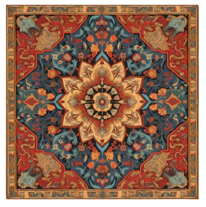 Boho Stoffserviette Vintage indisches Mandala Braun Stoffservietten Set mit 6 waschbaren wiederverwendbaren Polyester-Tischservietten für Familien-Dinner-Party-Urlaub