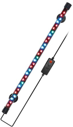 Éclairage d'aquarium, Lumière d'aquarium avec puce LED haute luminosité, lumière d'aquarium à spectre complet pour aquariums d'eau douce et d'eau de mer (30 LEDS-UE)