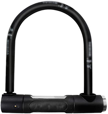 WZYYCV Antivol de vélo Serrure De Sécurité en U, Cadenas De Vélo Robuste, Serrure à Clé De Sécurité, pour Porte Vélo Moto Vélo 7.7inx8.2in Noir U Lock