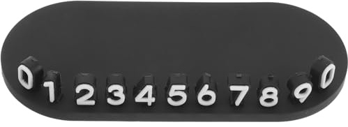 Healifty Plaque de Stationnement Numérique avec Support pour Téléphone Accessoire de Voiture Pratique et Décoratif pour Affichage Temporaire des Numéros de Téléphone