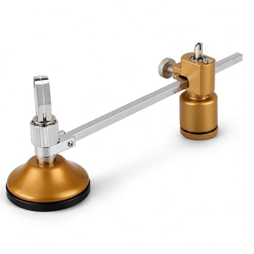 Taglierina per Fori in Vetro Circolare, 40cm Cerchio Diametro | Utensili per il Taglio del Vetro Con Ventosa, Cutter di Vetro, Utensili Taglio del in Vetro 13,5-40 cm, Rotondo Base