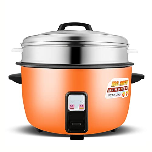 Cuociriso con vaporiera (8-45L) Grande capacità Commerciale Antiaderente, per Hotel, ristoranti, Mense, 220-240V USA/UE (10L)