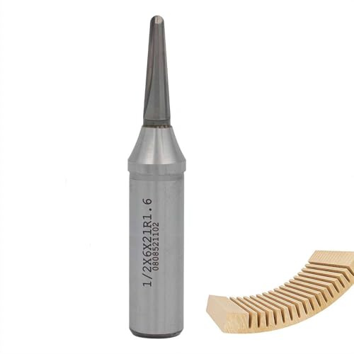 Brocas de enrutador TCT de 1/2 pulgada, cortador de ranura de arco inferior redondeado R1.6 mm, fresadora CNC de ranura en V para carpintería, doblado de madera, corte de madera contrachapada, broca