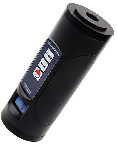 Sound Level Meter Calibrator 94dB & 114dB Sound Pressure Level 1 and 1/2 Mic Microphone Noise Decibel Tool Digital LCD display with backlight function