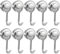 OCEUMAOA 10 Pack Magnetic Hooks Heavy Duty Strong Neodymium Magnet Hooks 20mm 15kg Rotatable Magnets with Hook for Cruise Cabins Kitchen Fridge Van Classroom Camping Office Accessories Silver