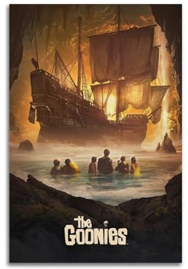Whak - Filmposter 'The Goonies', Wandbild, Poster für Schlafzimmer & Wohnzimmer, 30 x 45 cm, ungerahmt