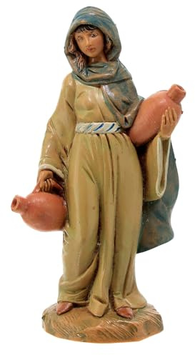 Holyart Krippen von Fontanini: Hirtin mit Krüge Fontanini Krippe, 12 cm