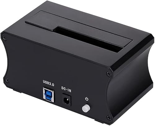 Estación de Acoplamiento para Disco Duro Externo, USB 3.0, 2,5/3,5'', SATA HDD/SSD, Carcasa de aleación de Aluminio de Alta Velocidad, Lector de Tarjetas, Disco Duro Externo