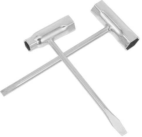 Homoyoyo 2pcs Chainsaw Scrench Socket Wrench Compact Steel Dualend Design Thickened Barrel for Lawn Mower and Spark Plug Maintenance