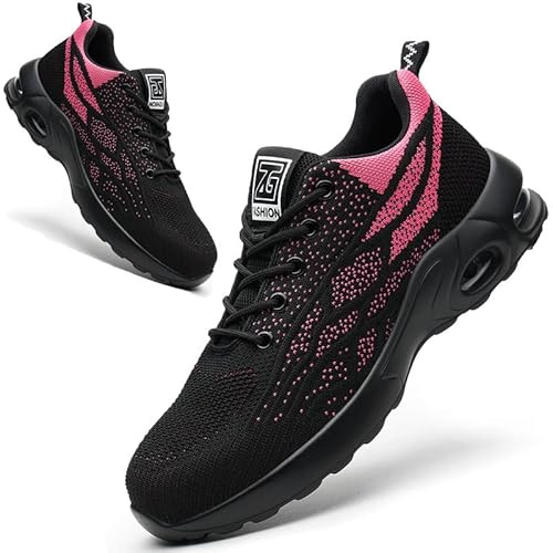 ziitop Chaussures de sécurité Homme Femme Basket de Securite Baskets Chantiers Embout Acier Respirant Chaussures de Travail Légère Anti-Perforation
