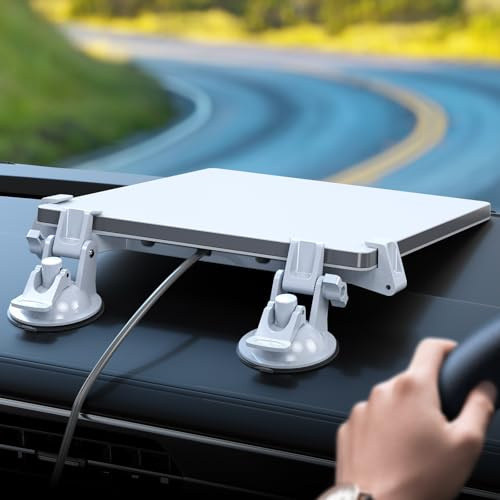 DuHeSin for Starlink Mini Car Mount for Dashboard, for Starlink Mini Suction Cup Mount for Dashboard & windshield, Secure Mounting Kit for Most Vehicles and Ensures Stable Driving and Satellite Signal