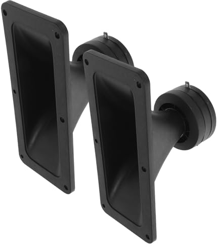 DOITOOL Lot de 2 tweeters à pavillon : Tweeter Audio à pavillon de scène – Accessoire de Haut-Parleur rectangulaire pour scène, Voiture, Maison – Son stéréo Net pour Les fêtes