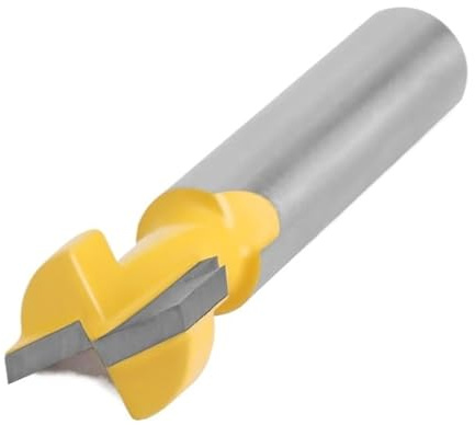 Juego de brocas enrutadoras con ranura en T, vástago 8mm, 1/2/3 Uds., orificio for llave, perno hexagonal, fresado for herramienta carpintería madera(2pcs set)
