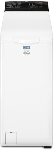 AEG Serie 6000 Waschmaschine Toplader 40 cm, 6 kg, KI WashAssist, LTR6A4E260 | 6 kg in 45 Min. bei 30 °C sauber, Nachlegefunktion, Wasserstopp, 1200 U/min, Hygiene-Dampfprogramm, Inverter-Motor