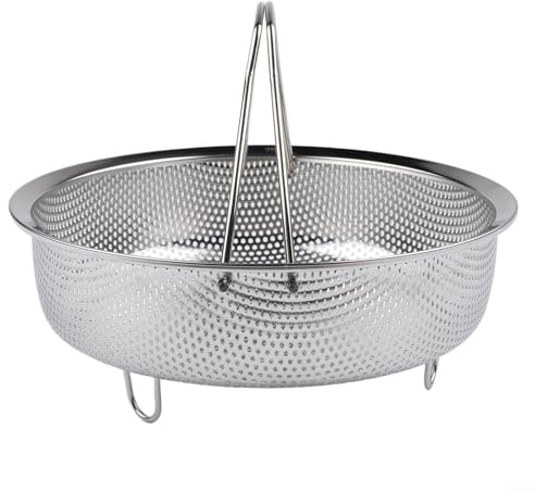 Dampfgarkorb Edelstahl 304 Verstellbar für Reiskocher Töpfe - Dünsteinsatz mit für griff Gemüse Dim Sum Knödel Siebeinsatz 14-24cm(Extra Large)