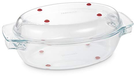Tescoma Ovaler Bräter mit Deckel GrandCHEF 35 x 21 cm, aus Glas