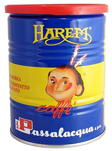 CAFFÈ PASSALACQUA HAREM - GUSTO UNICO - 100% ARABICA - LATTINA 250g MACINATO