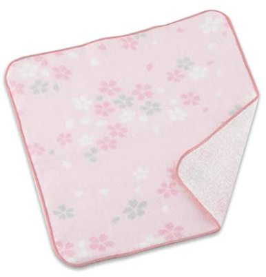 NOREN Japanisches Baumwolle Taschentuch Senshu (Osaka) Handtuch Saugfähig Stofftaschentücher Dünn für Damen Herren (Kirschblüten)