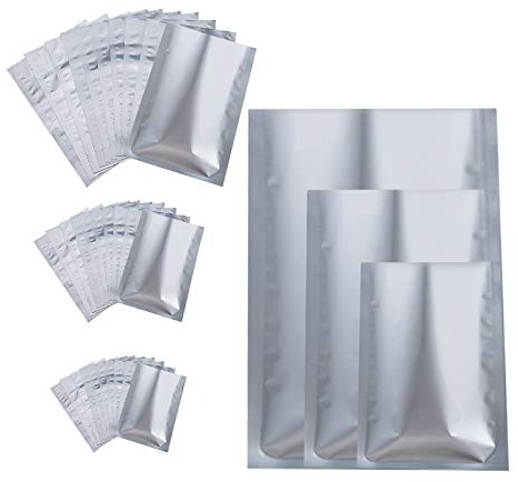 LUTER 30 stycken 3 storlekar Mylar väska, mylarblad värmeförsegling påsar för kaffebönor för förvaring av livsmedel (12 x 18 cm, 16 x 24 cm, 20 x 30 cm)