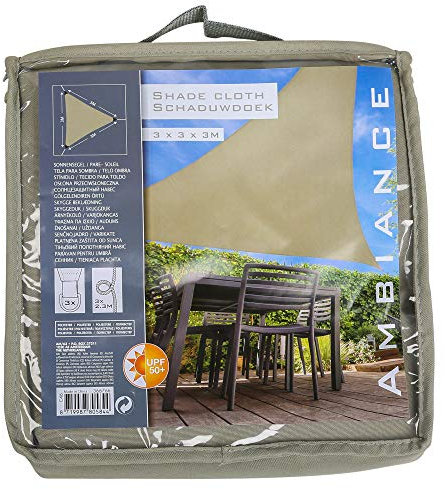 URBNLIVING - Tenda Parasole per Esterni, Accessori Tende da Sole, per Patio, Giardino, Protezione UV, Triangolo/Quadrato