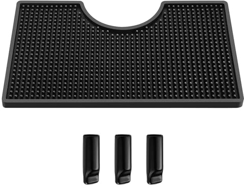 Hgkeke Beer Tower Drip Tray PVC Kegerator Mat Keg Tower Drip Tray Thick Bar Service Mat Non-Slip Spill Pad Safe Use Kegerator Drip Trays Beer Coffee Service Mat Counter Top Drip Tray Cup Drying Mat