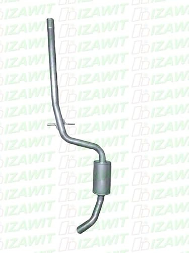 IZAWIT 16.117 Mittelschalldämpfer ohne Anbauteile Hinten Kompatibel mit SEAT Leon Schrägheck 1P1 1K0253209AE