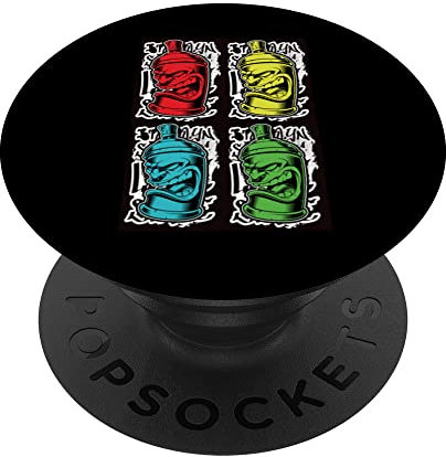 Spraydosen Street Art Retro Graffiti 80's Old School PopSockets mit austauschbarem PopGrip
