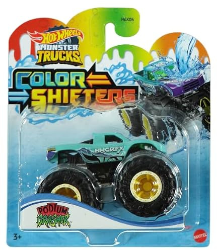 Hot Wheels 2022 - Monster Trucks - Podium Crasher - Cambiadores de color