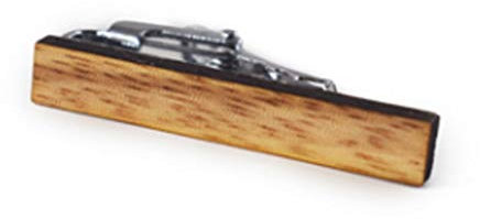 MOBEBI Krawattenklammer,Krawattennadel,Krawattenklammer,Herren-Retro-Holz-Geschenk-Krawattenklammer Business Einfache Herrenbekleidung Hemd Einfache Krawattenklammer (Color : B) (A)