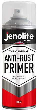 JENOLITE Spray Apprêt Antirouille | ROUGE | 400ml | Apprêt Métal Haute Performance | Protection Contre la Rouille & Corrosion | Idéal pour Voitures, Radiateurs, Meubles de Jardin & plus