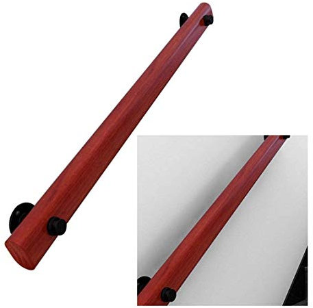 AUGUSE Handrails for Stairs Indoor Outdoor Stair Handrail Wooden Stair Handrail Against The Wall Villa Kindergarten Loft Indoor Non-Slip Handrail Simple Modern (Size : 180cm)