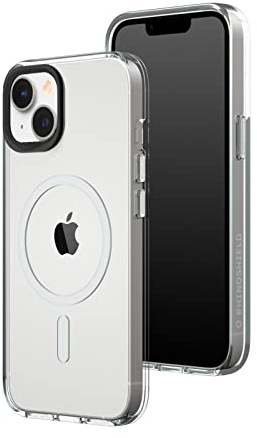 RHINOSHIELD Clear Hülle für MagSafe für iPhone 14/13 | Starker Magnet, Anti-Vergilbung, transparent, hohe Klarheit, stoßfest, Fallschutz nach Militärstandard