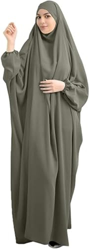 Frauen Kleid Muslim One Piece Gebet Kleid für Frauen Abaya Islamic Middle East Dubai Türkei Maxi Abaya Kaftan mit Hijab Kleid Full Cover Kleid