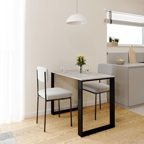AKKE Tavolo da Pranzo Cucina Cemento 70x50cm