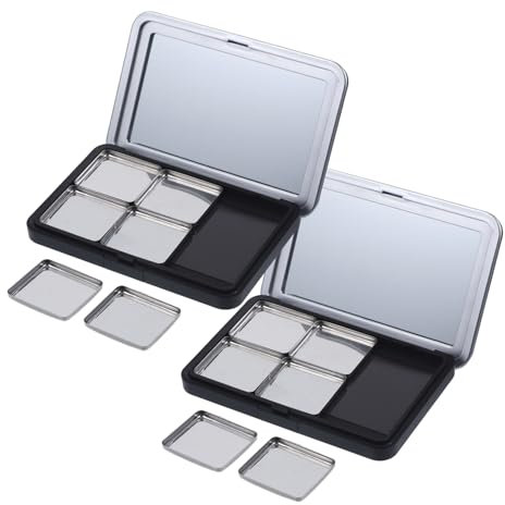 HONMEET 2sätze Leere Lidschattenpalette Kosmetikpalette Lidschattenbox Lidschattenhalter Make-up-palette Leere Make-up-palette Lidschattenbehälter Lidschattenpalette Lidschattenbox