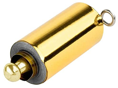 Bâton de poche magique en acier pour extérieur - Doré argenté - 1,3 m