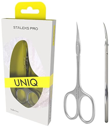 STALEKS PRO Tijera profesional para cutículas. Acero Inoxidable. Bailarina UNIQ SQ-10/4