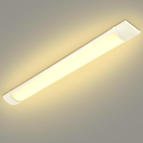 Dibaful 40W LED Feuchtraumleuchte Röhre Licht Kellerlampe Leuchtstofflampe 120cm Warmweiß 3000K Leuchtröhre für Badzimmer Wohnzimmer