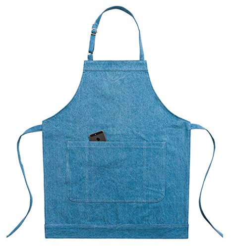 ZIUBMVDYC Holzbearbeitung Schürze für Männer, Werkzeugschürze for Herren, Werkzeugschürze, strapazierfähige Arbeitsschürzen, Unisex, for Küche, Garten, Töpferei, Handwerkswerkstatt, Garage