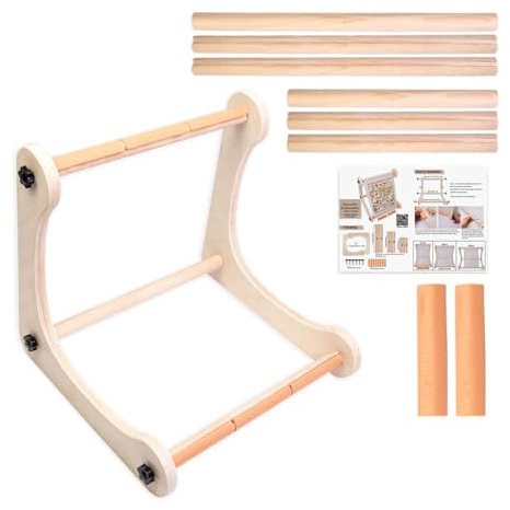 Stickrahmenständer | Verstellbarer Stickständer, tragbarer und verstellbarer Holzständer für Stickerei, Tapisserie und Handarbeiten