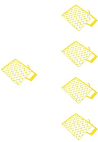 SHINEOFI 5pcs Plastic Paint Filter Tray with Mesh Screen Paint Bucket Divider for Easy Organization and Storage of Painting Supplies