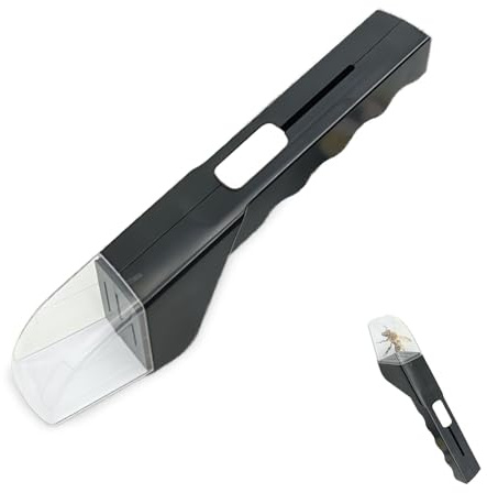 Zegnuem Insektenfänger, Spinnenfänger, 1pc Lebendfalle, Für Observable Und Capture Wespen, Käfern, Schmetterlingen, Humane Alternative Zu Spinnenspray, Für Zuhause & Garten Schwarz 1 Stück