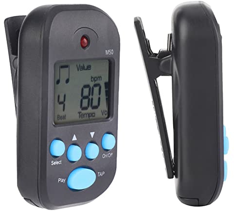 Ejoyous LCD Metronome Digitales Metronom Taktgeber mit und Kopfhöreranschluss Tap-Funktion 30-280 BPM für Gitarre Musikinstrumente